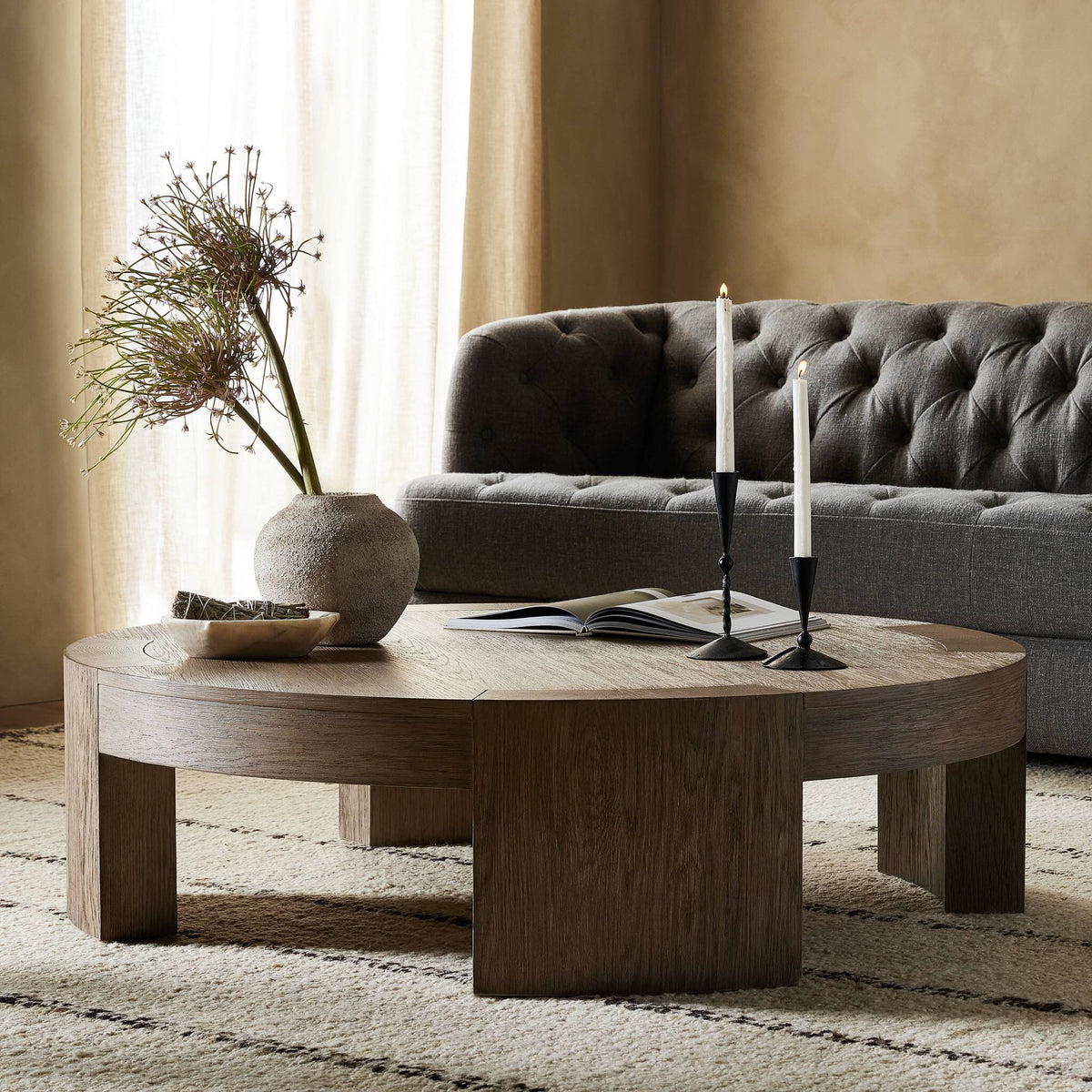 Sheffield Coffee Table - Warm Natural Flat Oak Veneer Water-based