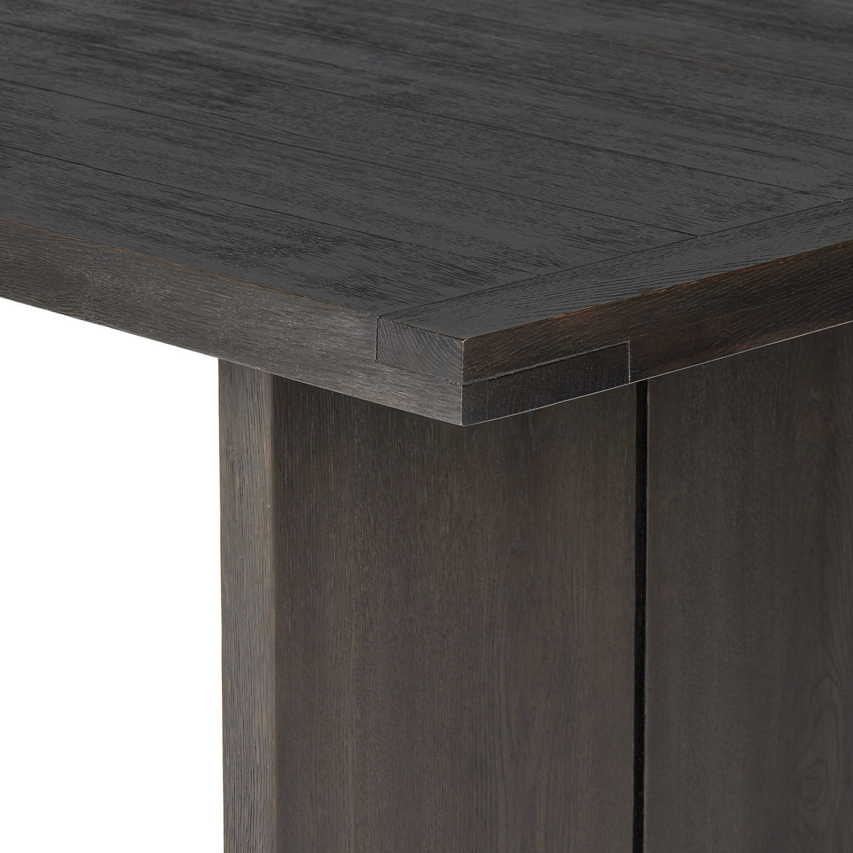 Warby Dining Table - Worn Black Veneer