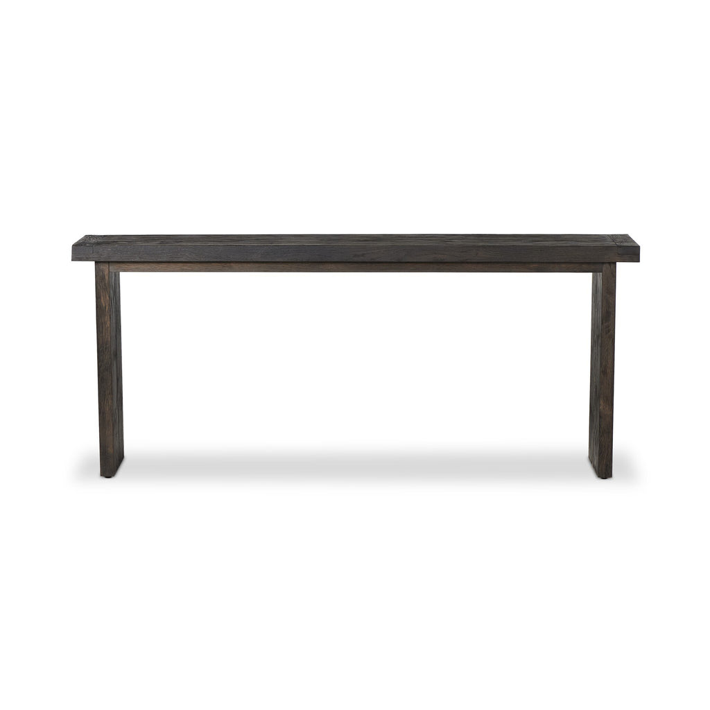 Warby Console Table - Worn Black Veneer