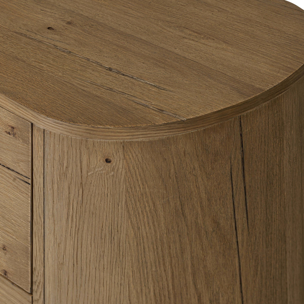 Paden Nightstand - Worn Oak Veneer