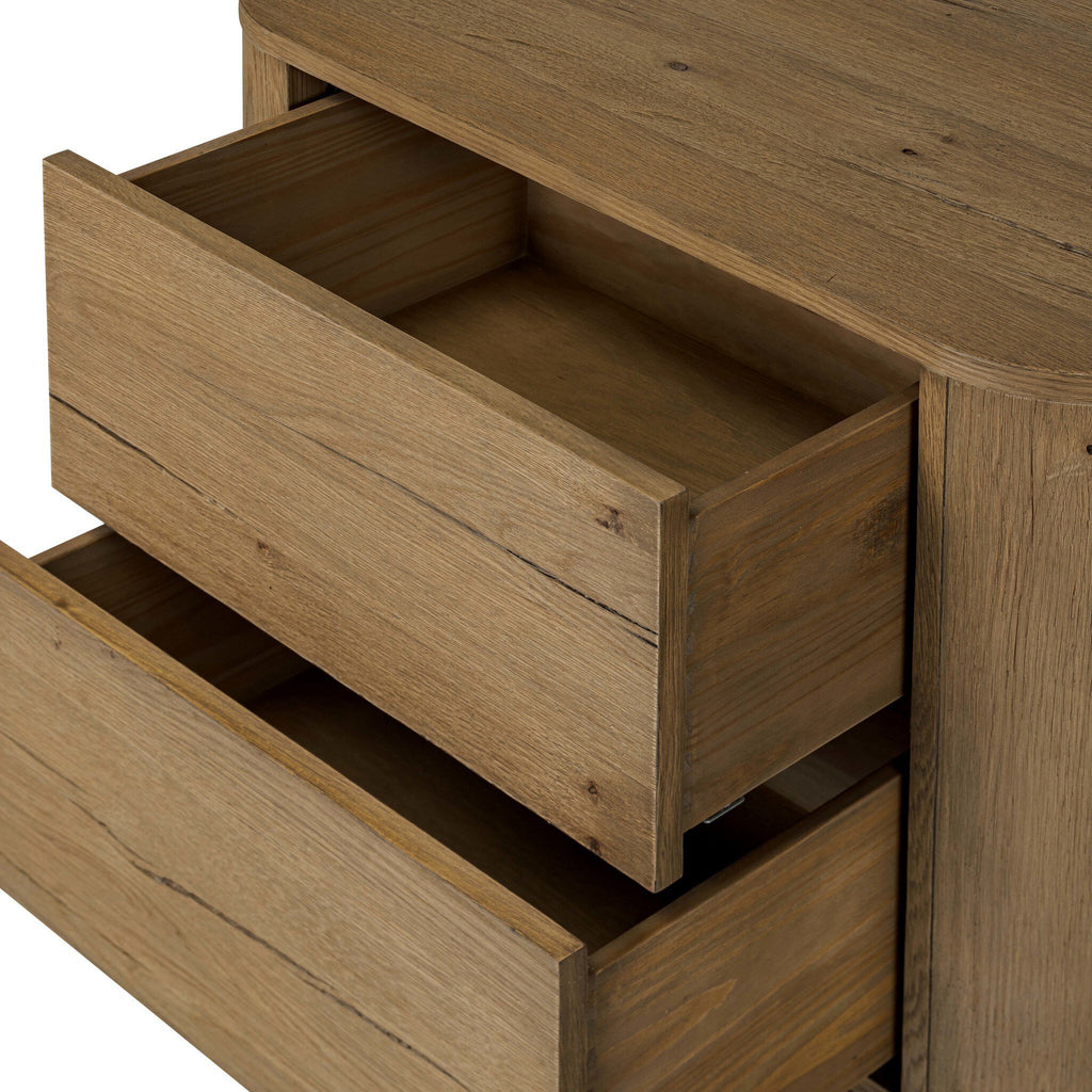 Paden Nightstand - Worn Oak Veneer