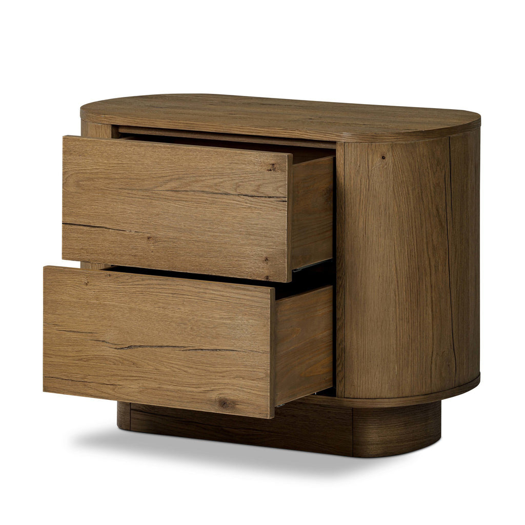 Paden Nightstand - Worn Oak Veneer