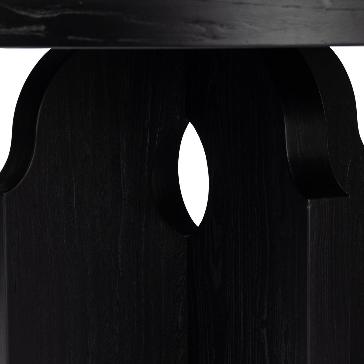 Allandale Round Dining Table - Reclaimed Black Elm