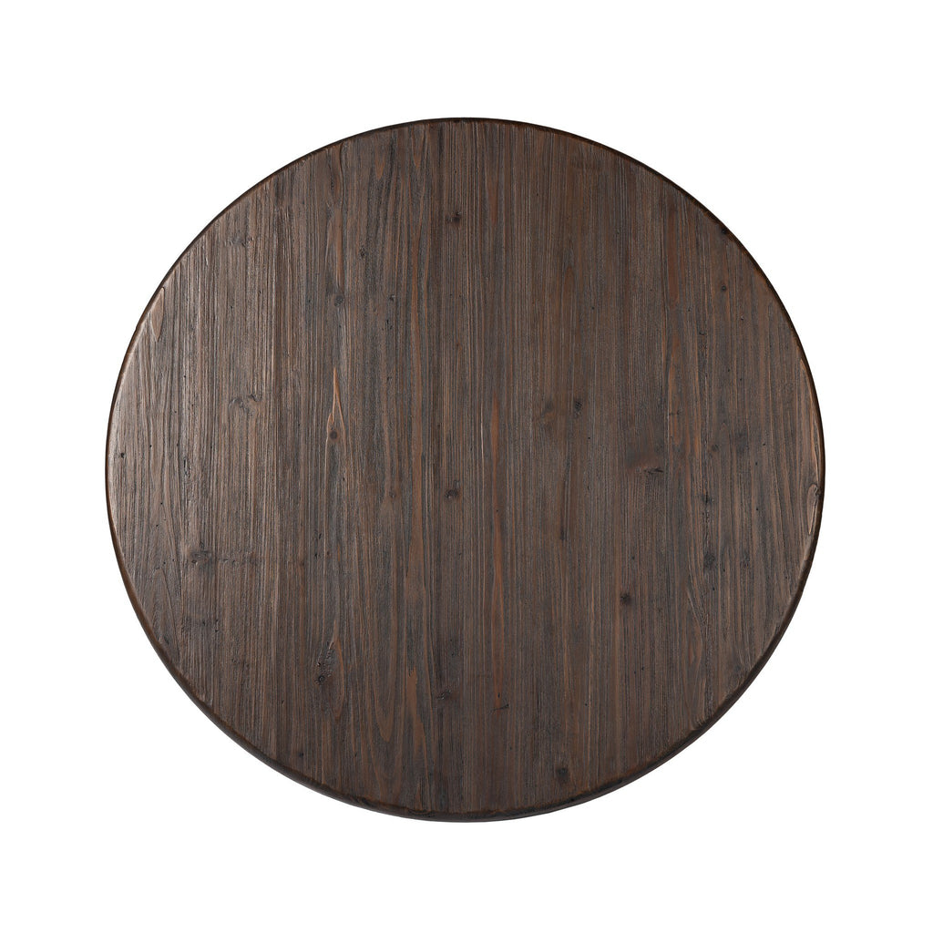 Kerrville Round Dining Table - Burnt Pine Veneer