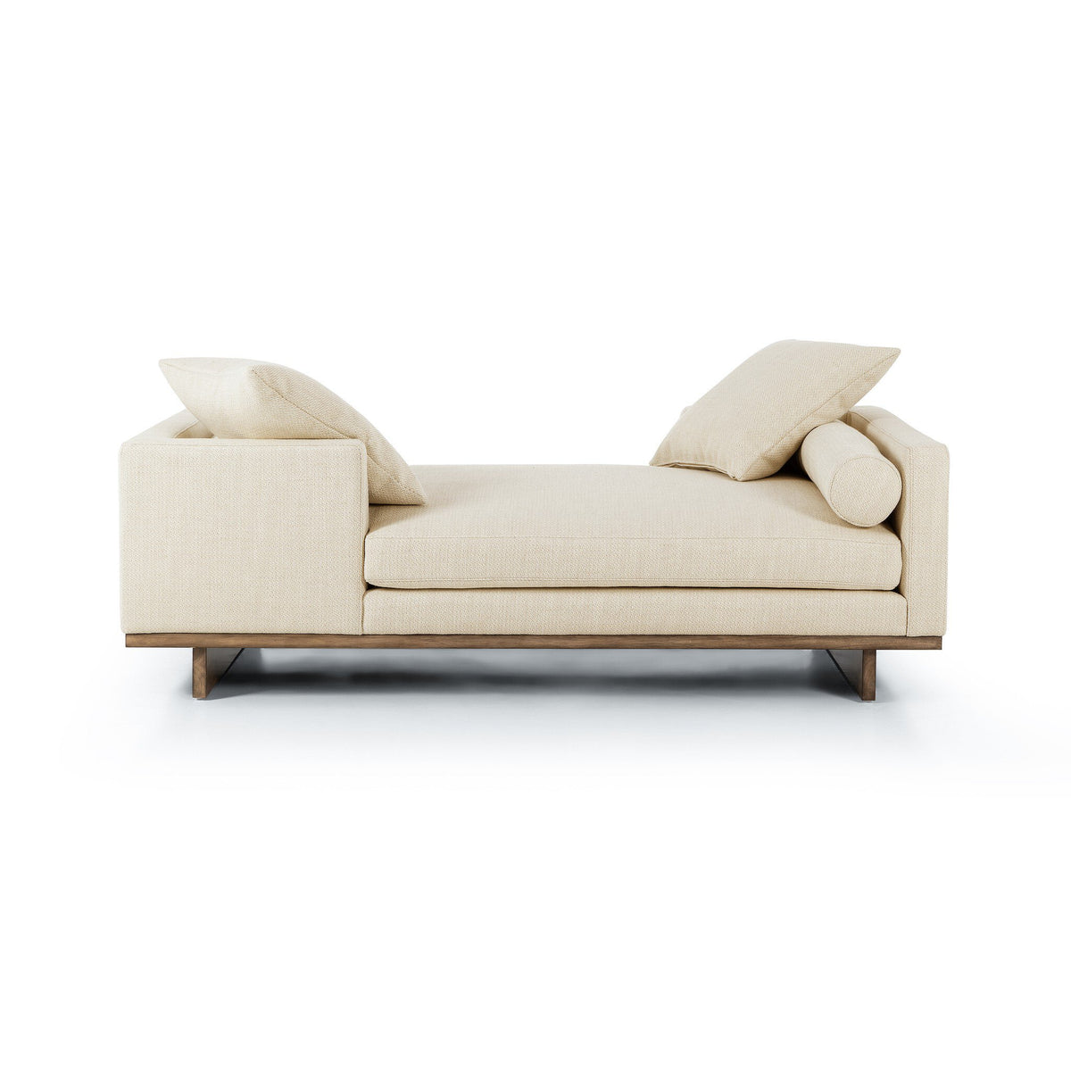 Everly Tete A Tete Chaise - Irving Taupe
