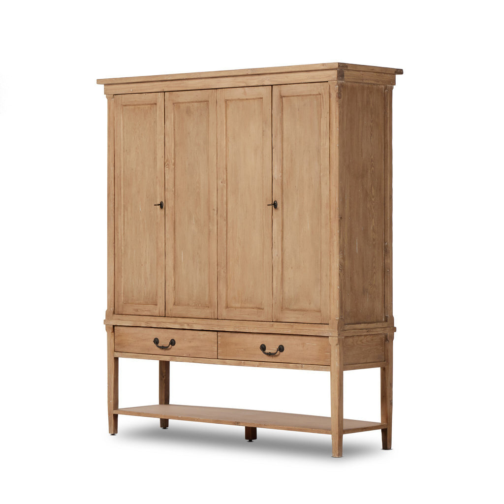 Brimley Wide Cabinet - Aged Light Pine