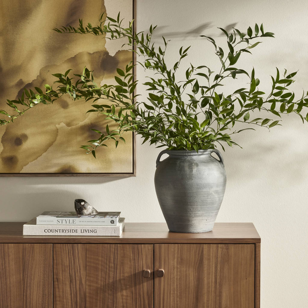 Laith Vessel - Aged Black Terracotta