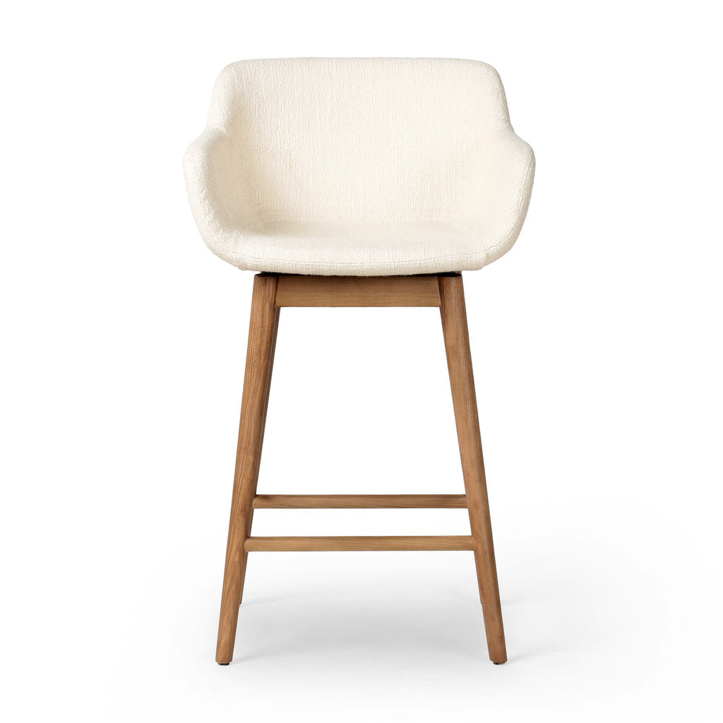 Hannah Swivel Bar + Counter Stool - Kerbey Ivory