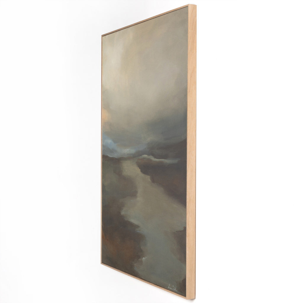 Fog II by Lauren Fuhr - Vertical Grain White Oak Floater
