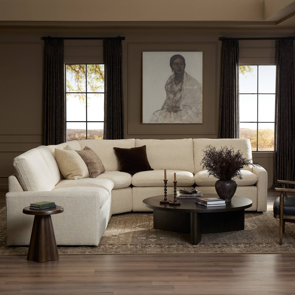Tillery Power Recliner 5-Piece Sectional - Antigo Natural