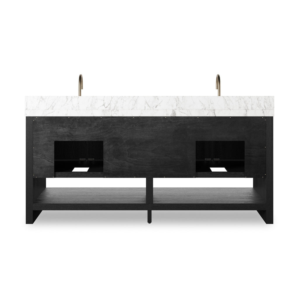 Anthem Double Vanity - Black Wash Oak Veneer