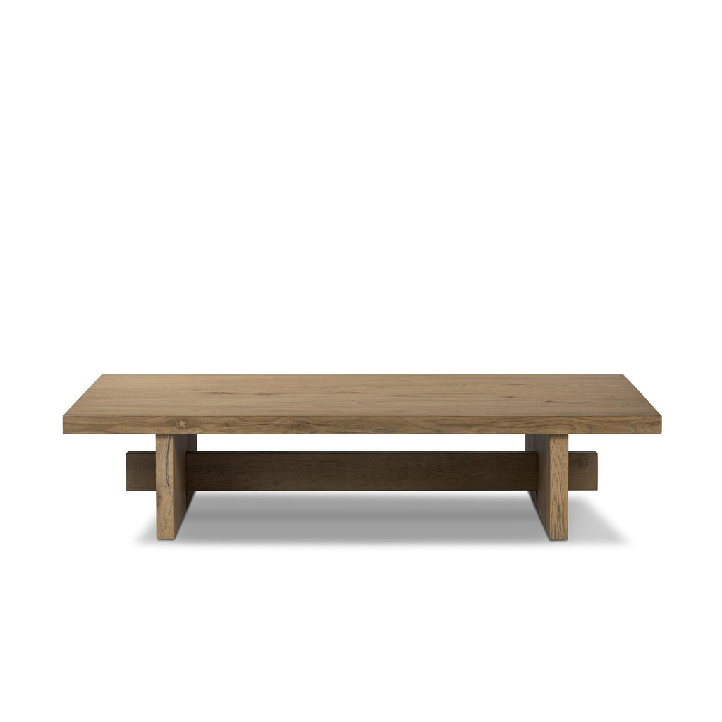 Isaac Coffee Table - Rubbed Light Oak Veneer
