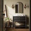 Toulouse Single Vanity - Satin Black Veneer