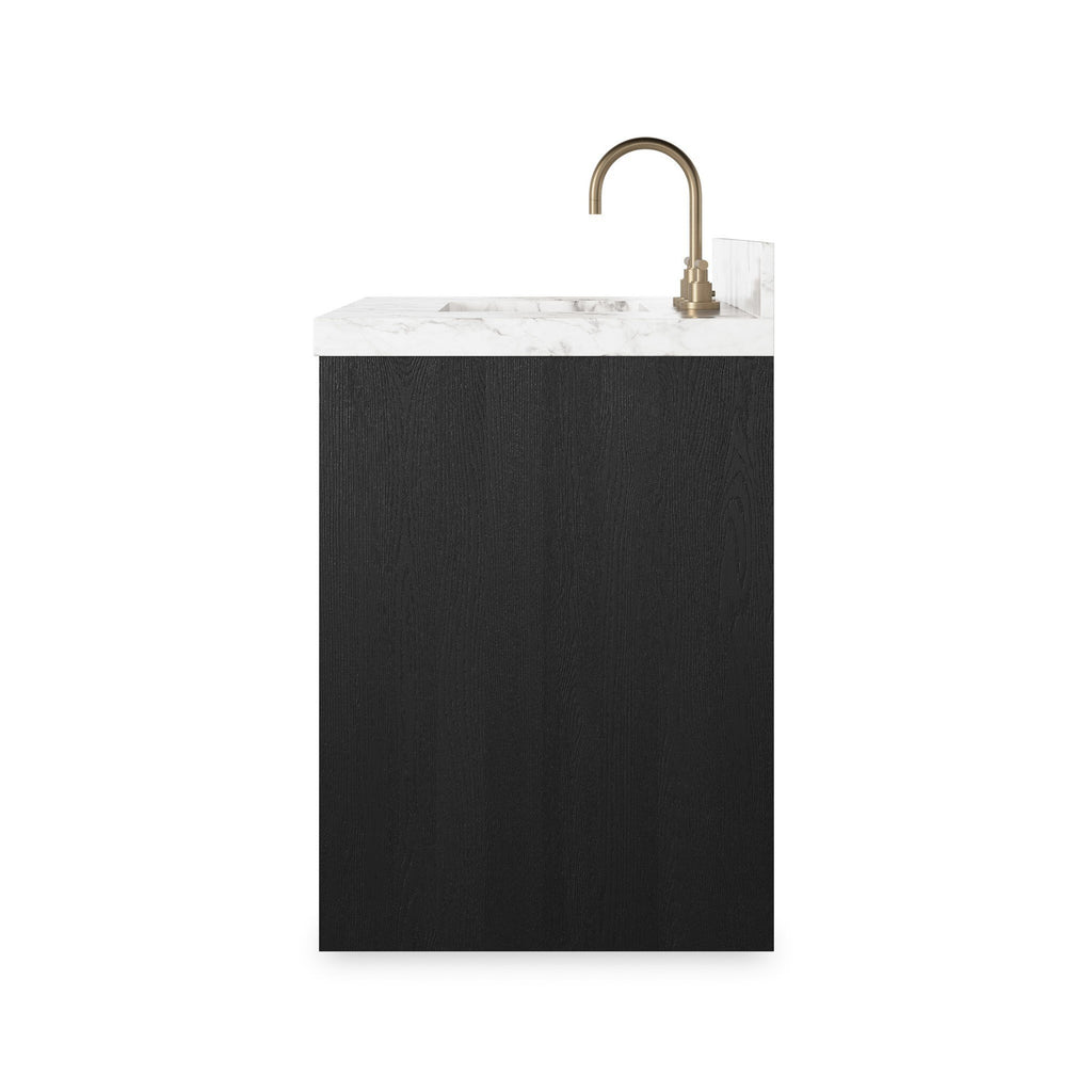 Anthem Single Vanity - Black Wash Oak Veneer