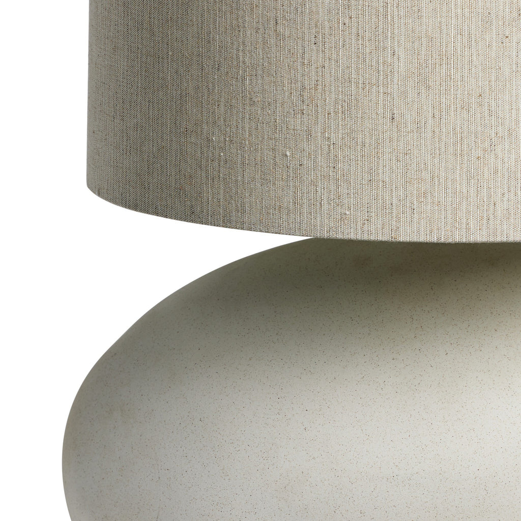 Allura Table Lamp - White Speckled Ceramic