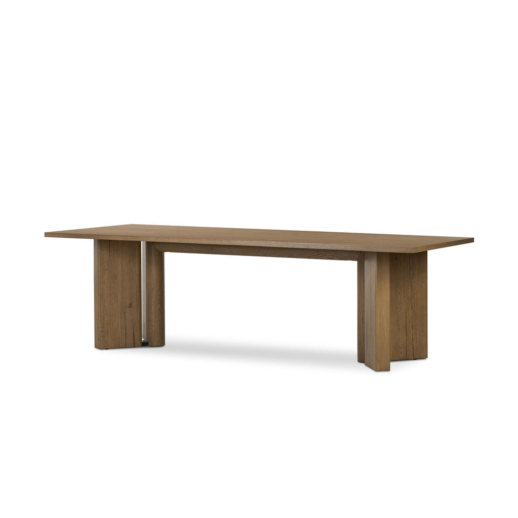 Huxley Dining Table - Rubbed Light Oak Veneer