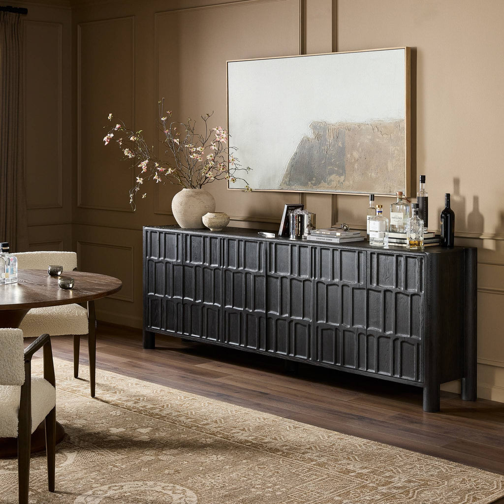 Ezri Sideboard - Black Oak