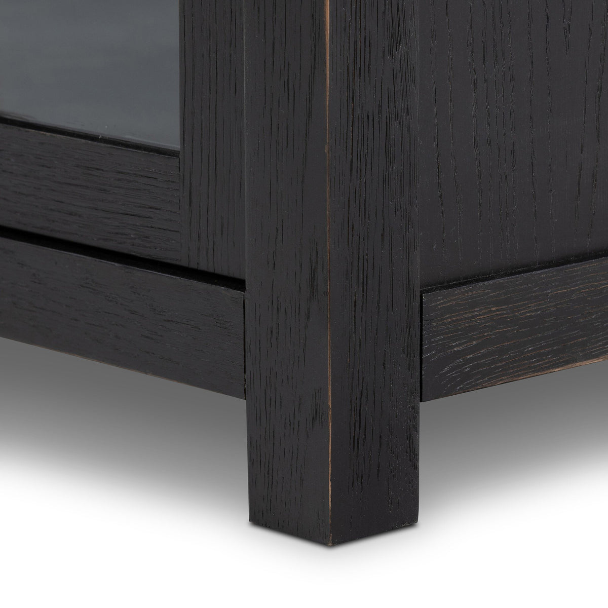 Admont Double Bookcase With Ladder - Worn Black