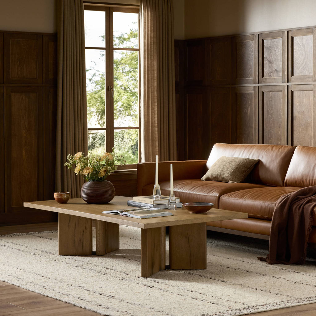Huxley Coffee Table - Rubbed Light Oak Veneer