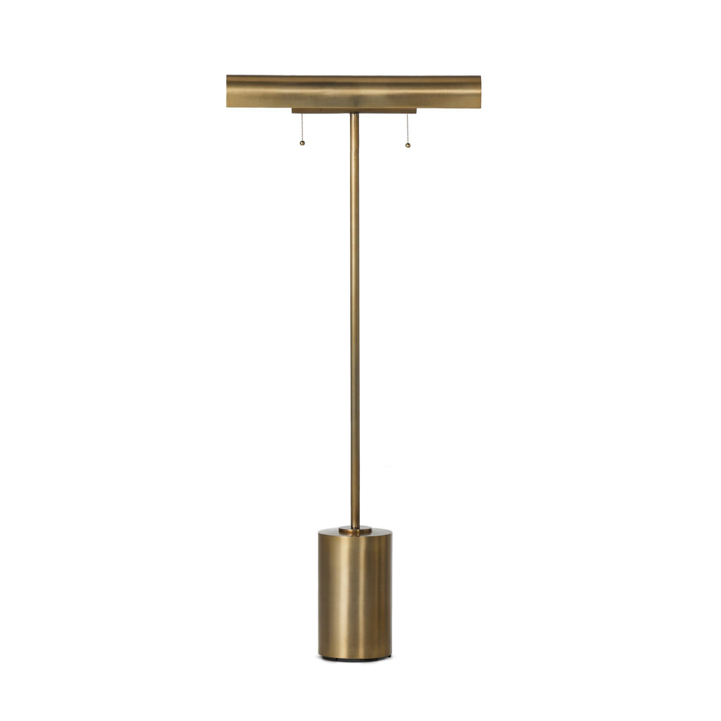 Luther Floor Lamp - Aged Brass Iron