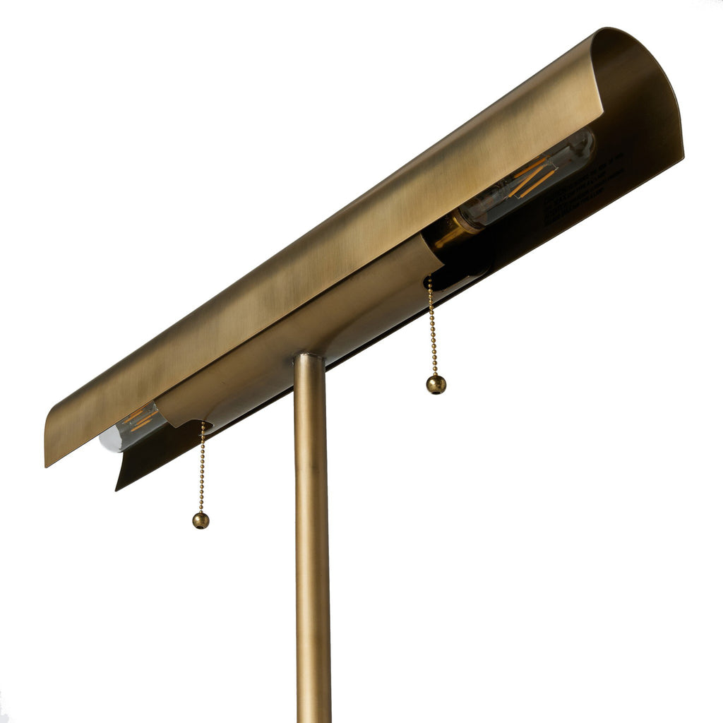 Luther Floor Lamp - Aged Brass Iron