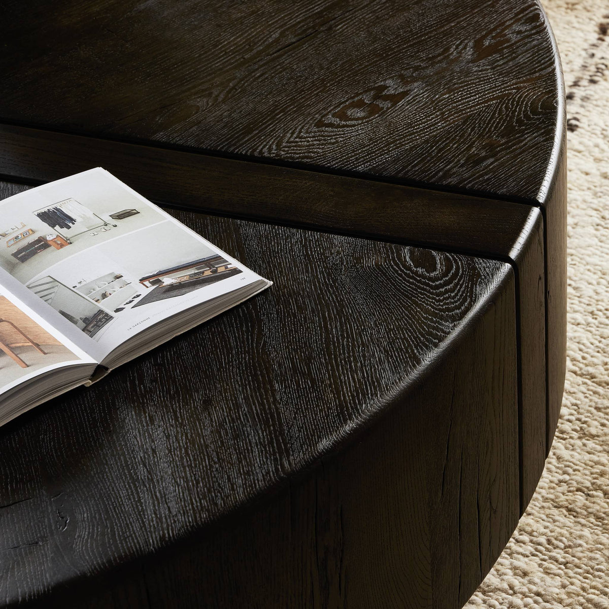 Renan Coffee Table - Dark Espresso Reclaimed French Oak