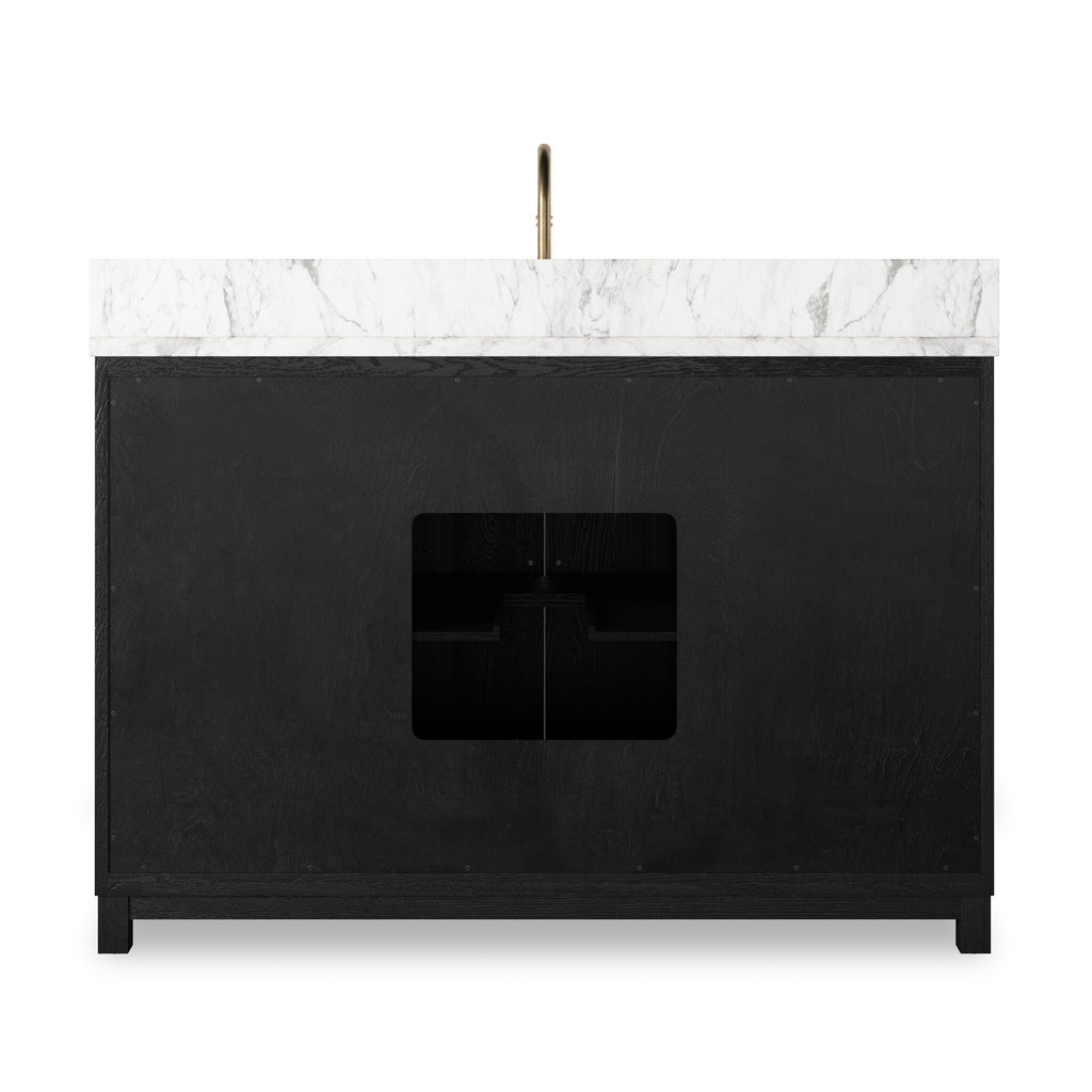 Millie Single Wide Vanity - Satin Drifted Oak Veneer