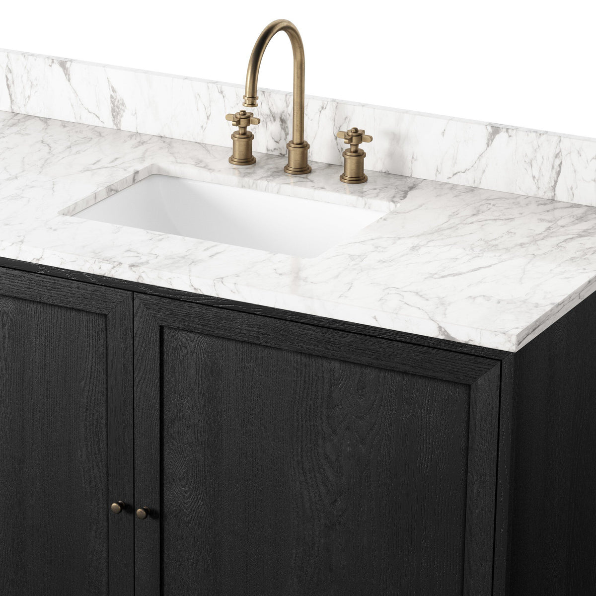 Millie Single Wide Vanity - Satin Drifted Oak Veneer