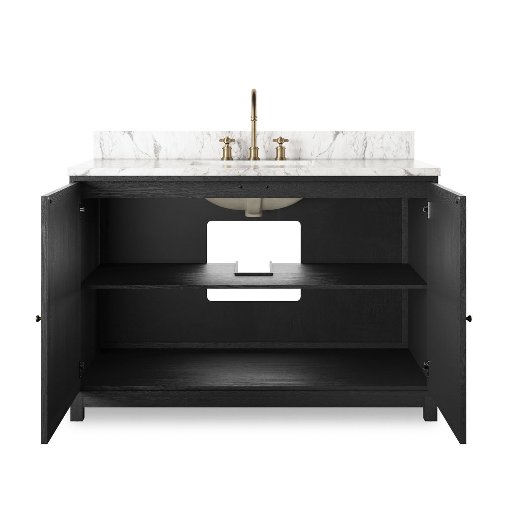 Millie Single Wide Vanity - Satin Drifted Oak Veneer