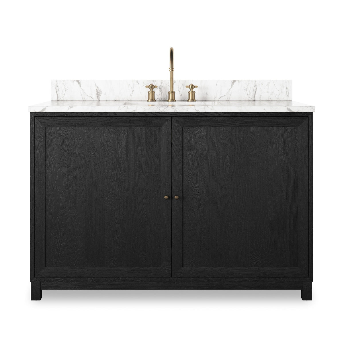 Millie Single Wide Vanity - Satin Drifted Oak Veneer