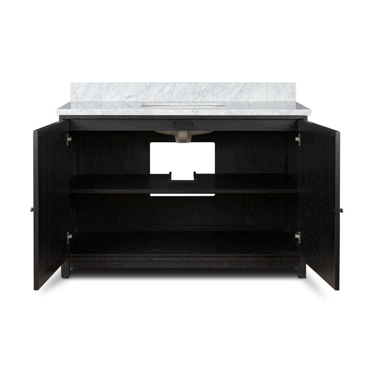 Millie Single Wide Vanity - Satin Drifted Oak Veneer