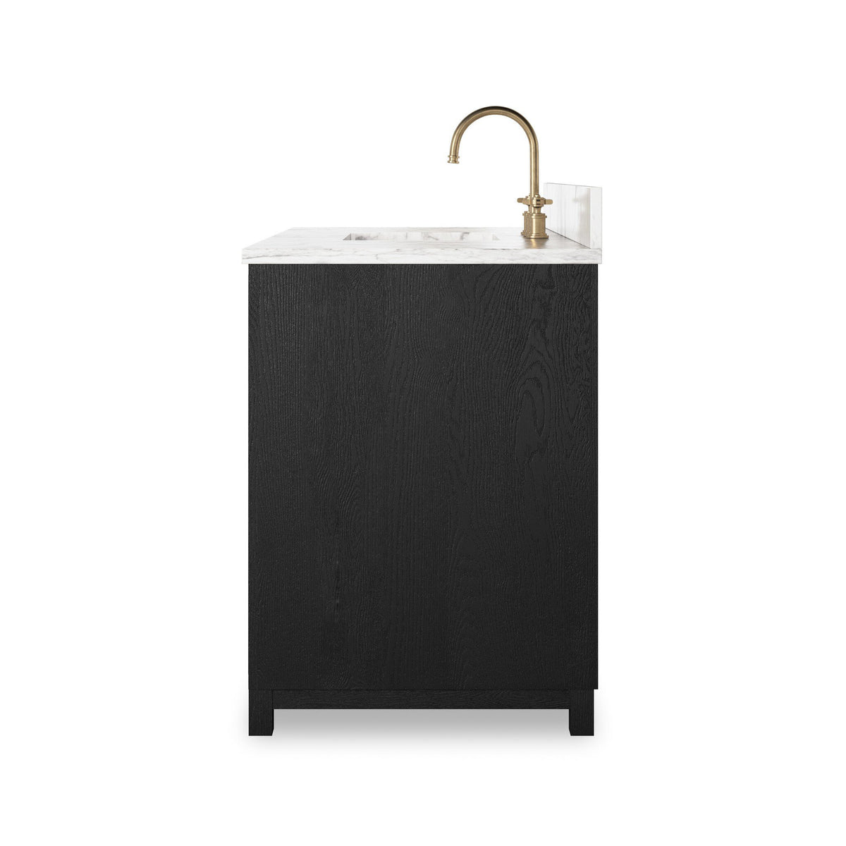 Millie Single Wide Vanity - Satin Drifted Oak Veneer