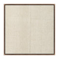 Beige No. 1 by Karen Covey - Rustic Walnut Floater