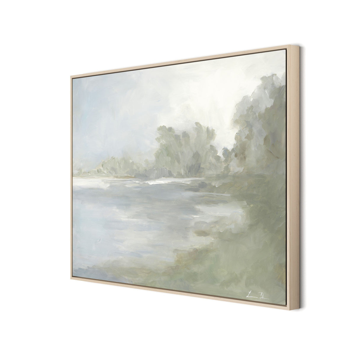 Lake by Lauren Fuhr - Natural Maple Floater
