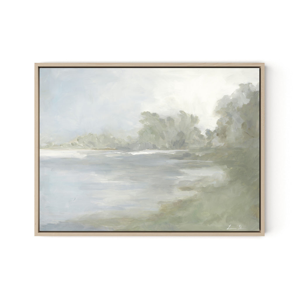 Lake by Lauren Fuhr - Natural Maple Floater