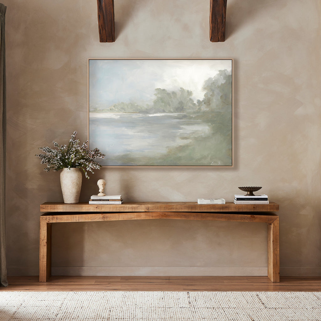 Lake by Lauren Fuhr - Natural Maple Floater