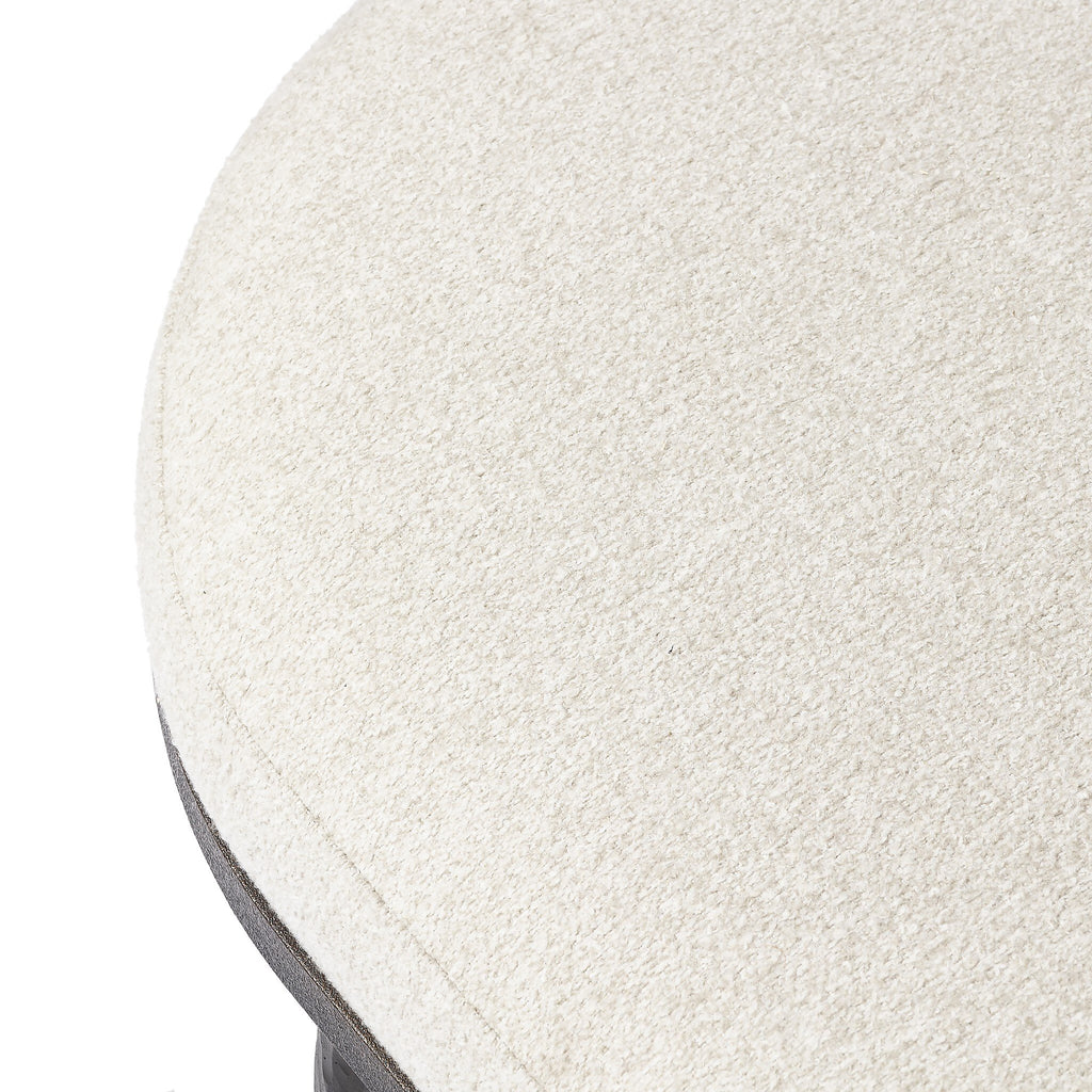 Corinne Cocktail Ottoman - Crete Pebble
