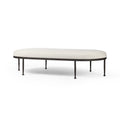 Corinne Cocktail Ottoman - Crete Pebble