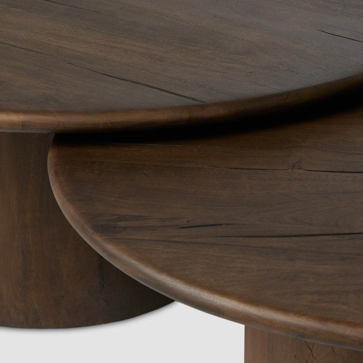 Stuart Nesting Coffee Table Set - Aged Belgium Bleach