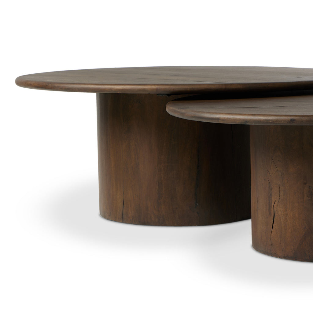 Stuart Nesting Coffee Table Set - Aged Belgium Bleach