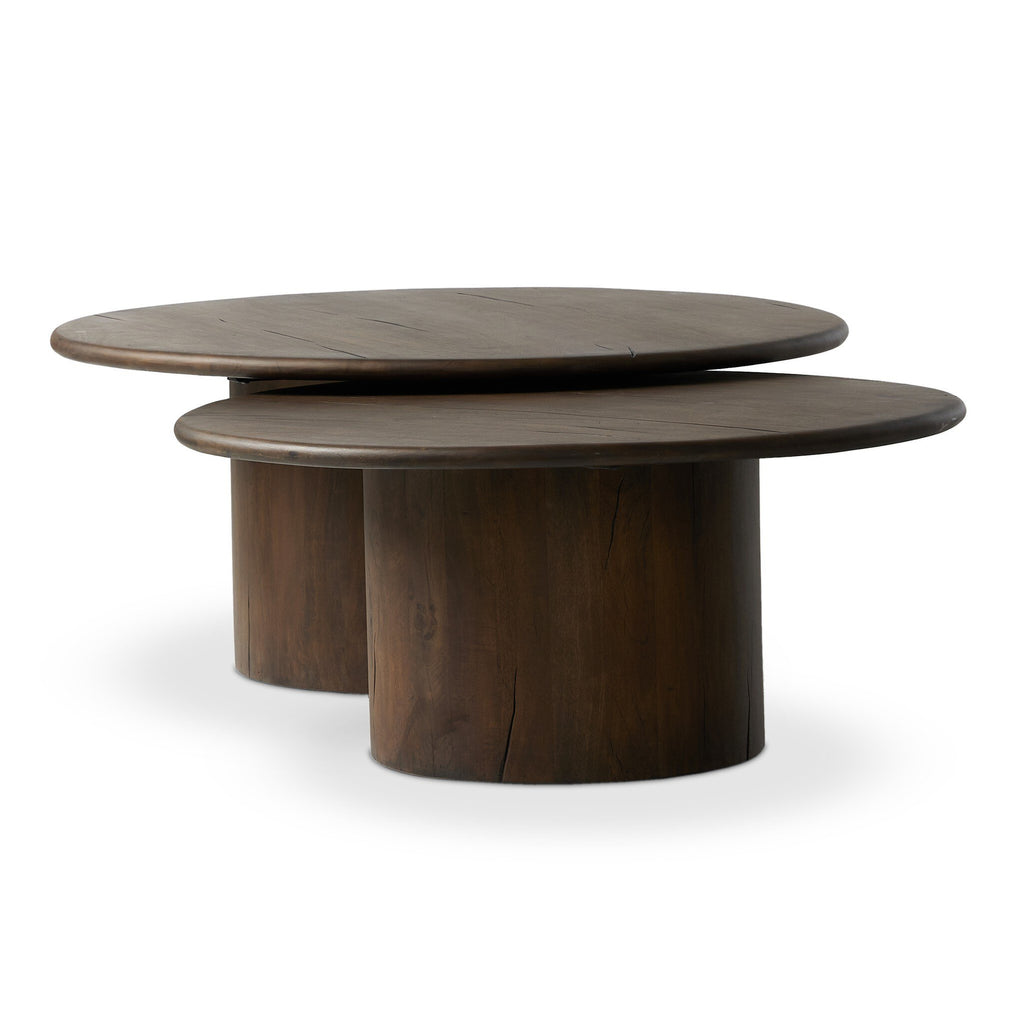Stuart Nesting Coffee Table Set - Aged Belgium Bleach