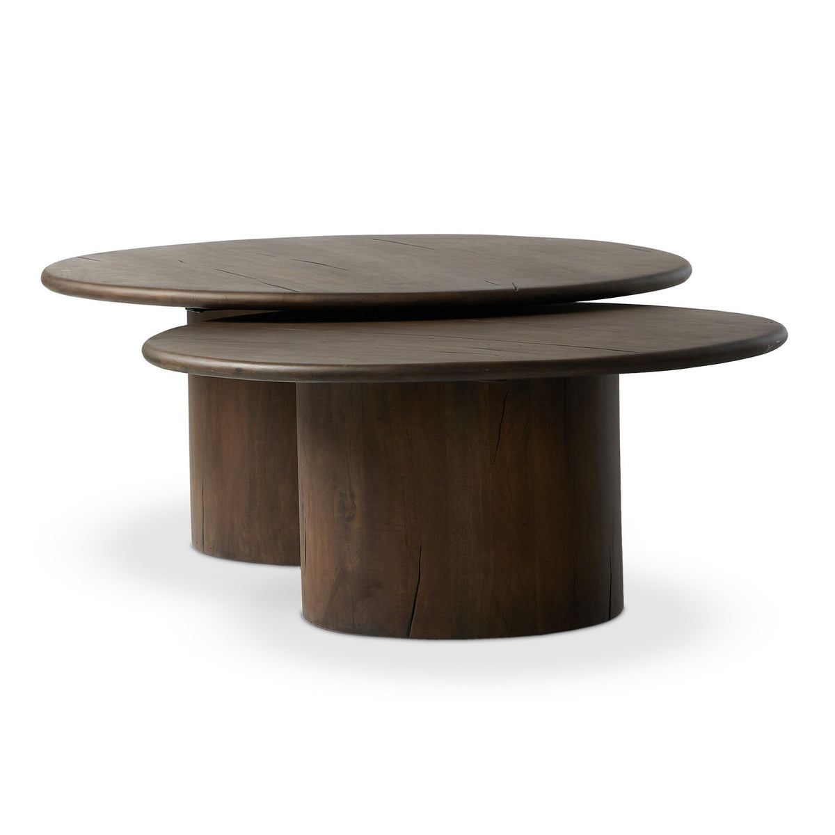 Stuart Nesting Coffee Table Set - Aged Belgium Bleach