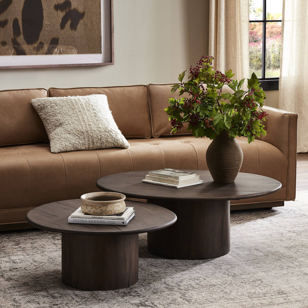 Stuart Nesting Coffee Table Set - Aged Belgium Bleach