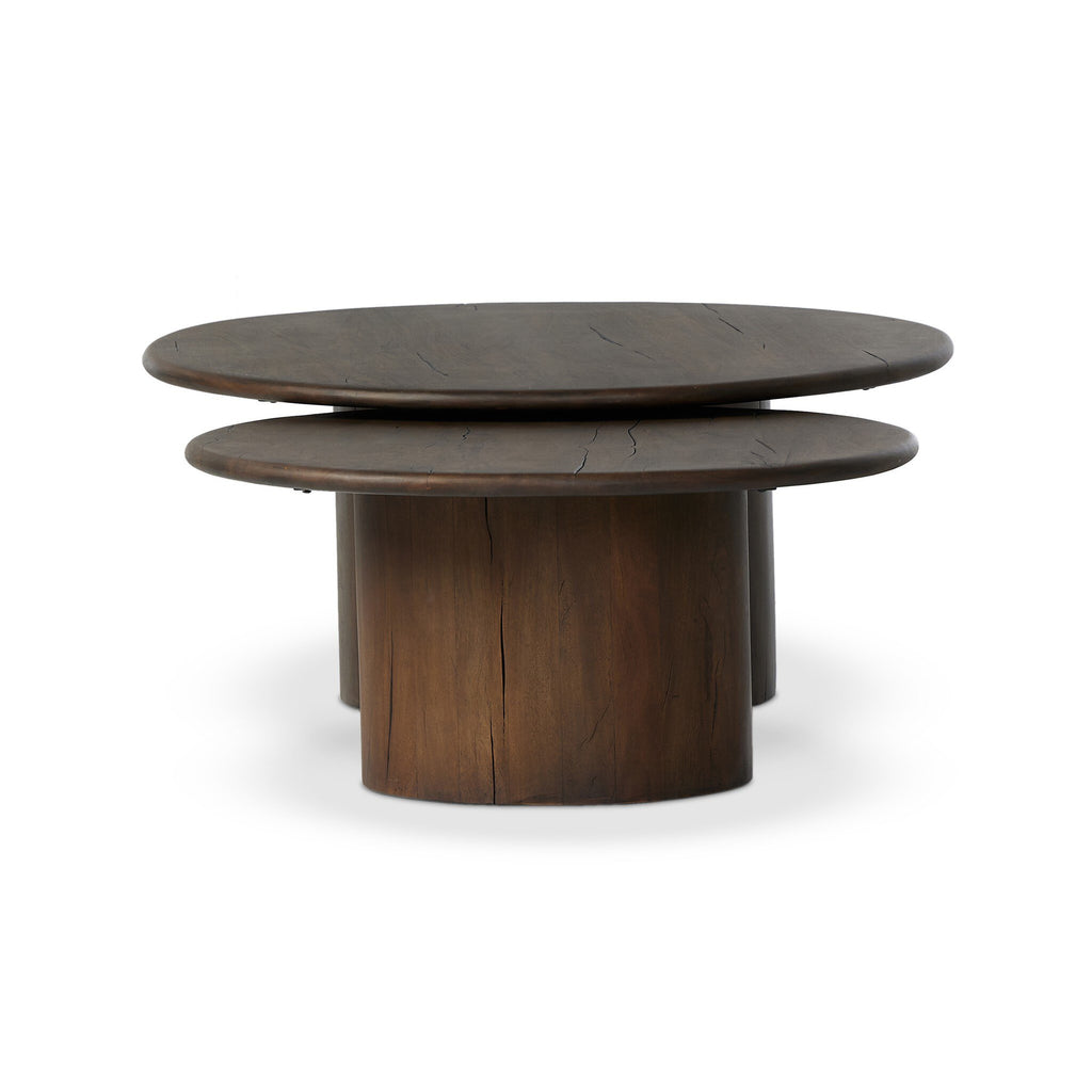 Stuart Nesting Coffee Table Set - Aged Belgium Bleach