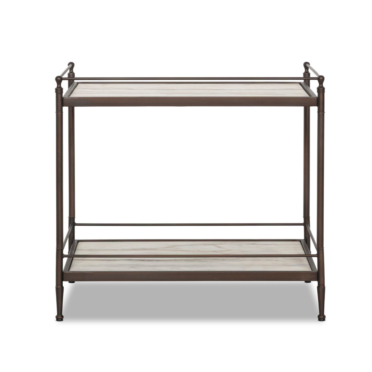 Eisen Nightstand - Striated Marble