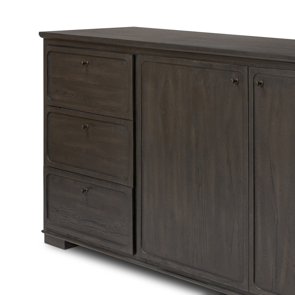Leora Sideboard - Smoked Black Veneer