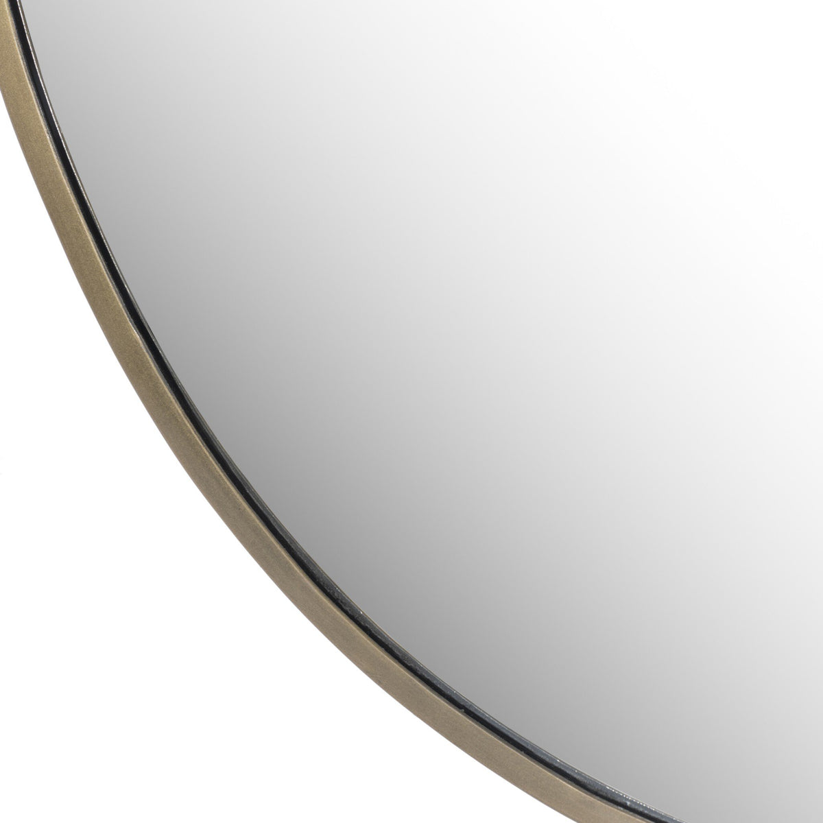 Nova Mirror - Antique Brass Iron