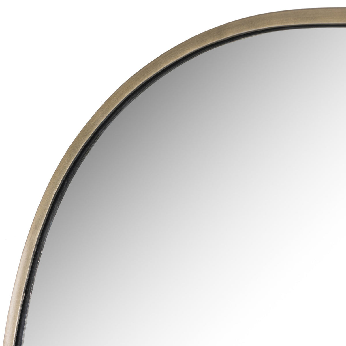 Nova Mirror - Antique Brass Iron