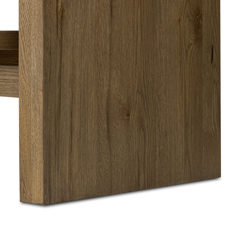 Theodore Media Console - Rustic Amber Oak Veneer