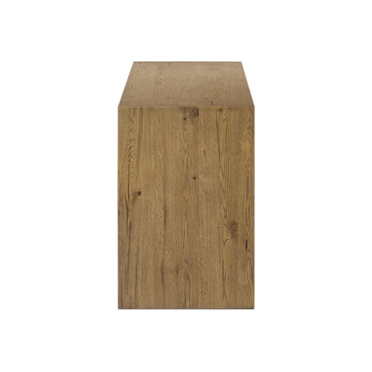 Theodore Media Console - Rustic Amber Oak Veneer